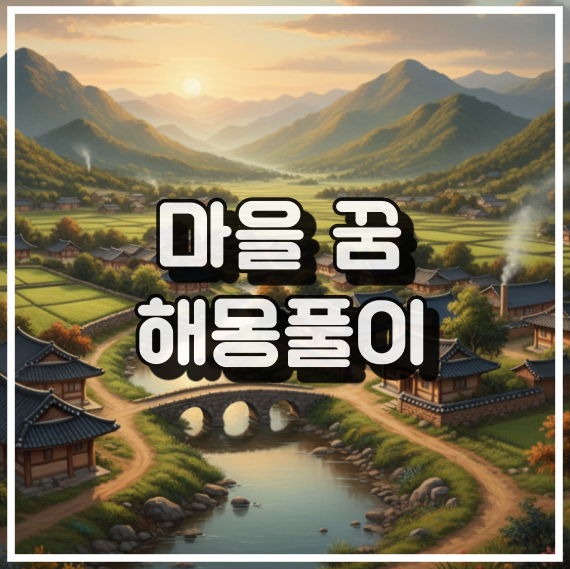 마을 꿈 해몽, 안정감과 평화로운 삶의 상징 꿈해석 썸네일