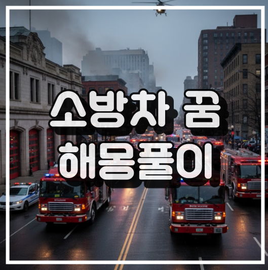 소방차 꿈 해몽 9가지 총정리 썸네일 이미지