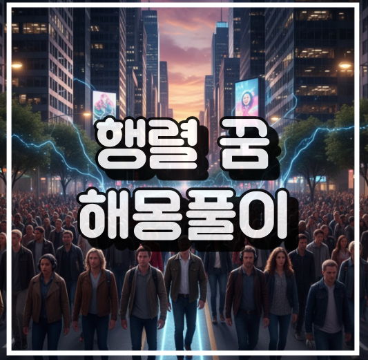 행렬이 나오는 꿈의 의미 썸네일 이미지