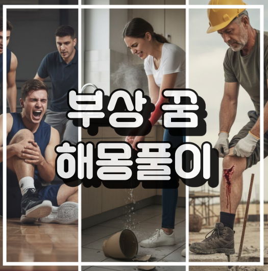 부상 꿈 해몽 썸네일 안내 이미지