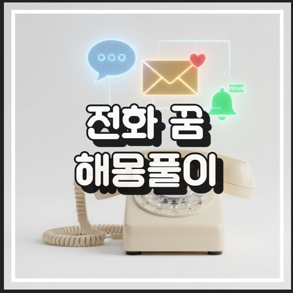 전화 끊어지는 꿈 통화 중단 관계 불안 해몽 꿈해석 썸네일